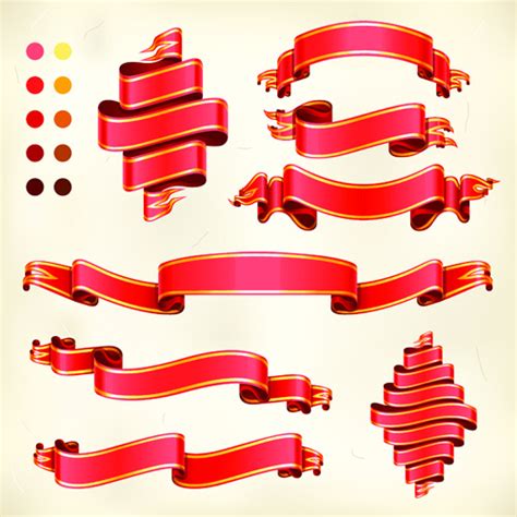 Photoshop ribbon banner shape free vector download (26,618 Free vector ...