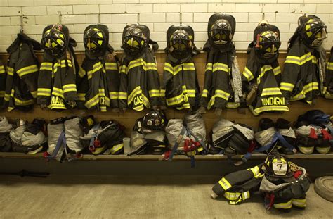 New York City Fire Department (FDNY) — Bunker gear at Engine 7 in ...