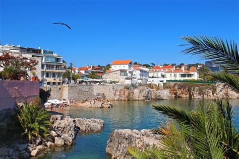 Cascais Beach, Lisbon, Portugal Stock Image - Image of building, lisbon: 66628889