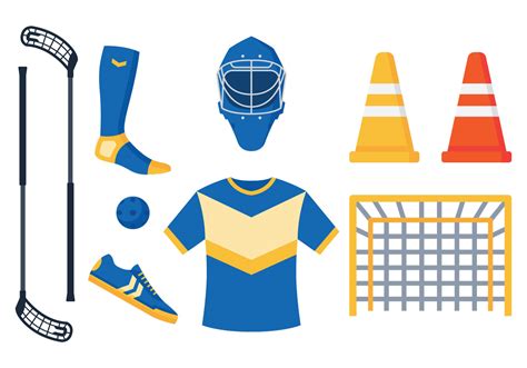 Floorball Equipment Vectors 106916 Vector Art at Vecteezy