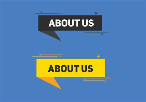 about us text web button template banner 4305080 Vector Art at Vecteezy