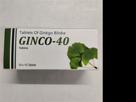 Ginco 40 Tablets at Rs 1050/box | Pharmaceutical Tablets in Lucknow ...