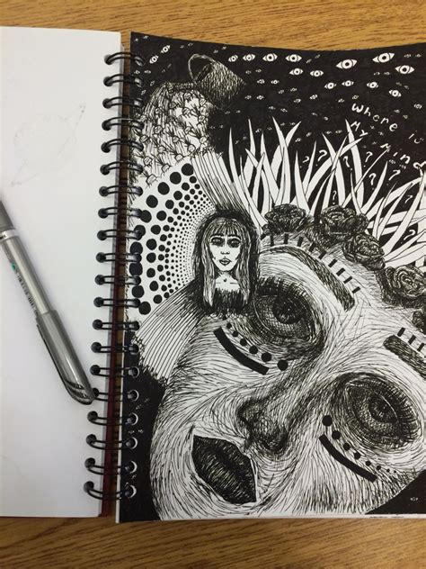 Pen doodles in my sketchbook. | Pen doodles, Art pens, Art inspiration ...