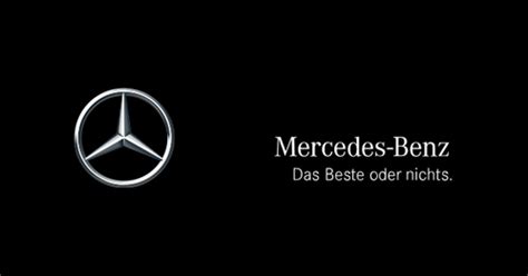 When was the Mercedes-Benz slogan "Das Beste oder nichts" ("The best or ...