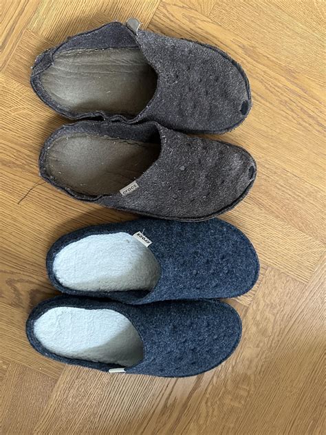 Crocs indoor slippers after only 6 months of use (same model different ...