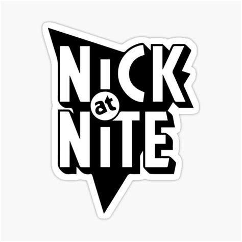 "Nick @ Nite (1985)" Sticker for Sale by NostalgicNerd97 | Redbubble