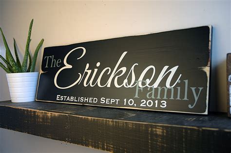 Rustic Wedding Sign Family Established Sign Family Wood Sign