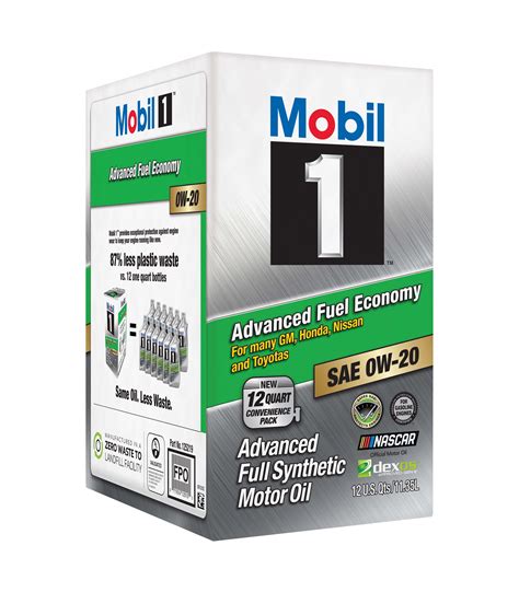 Mobil 1 Advanced Fuel Economy Full Synthetic Motor Oil 0W-20, 12 qt box - Walmart.com