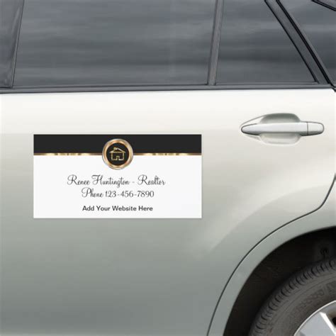 Classy Realtor Promotional Car Magnets | Zazzle.com