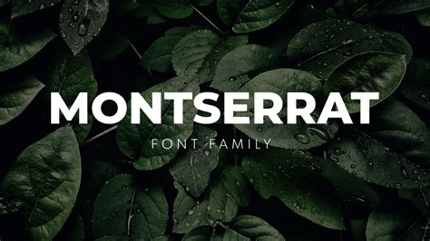 Fuente MONTSERRAT Font Family 100% GRATIS para descargar