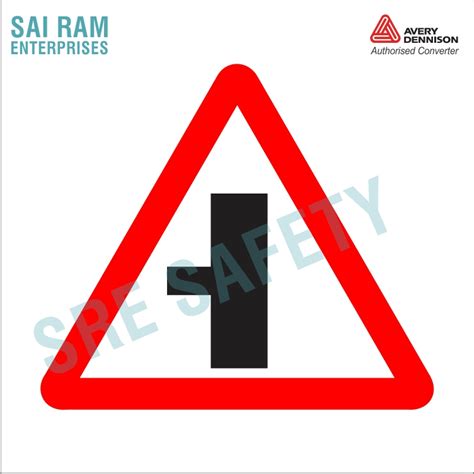 SIDE ROAD LEFT SIGN - Traffic Sign India