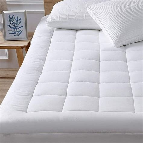 oaskys Queen Mattress Pad Cover Cooling Mattress Topper Cotton Top ...