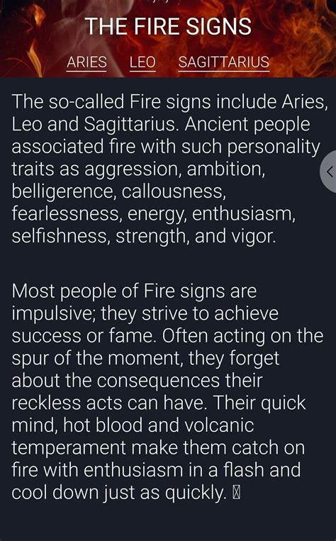 The Fire signs traits Aries And Leo, Leo And Sagittarius, Astrology Leo ...