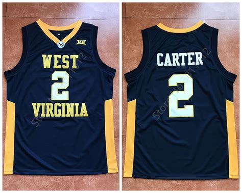 2019 #2 Jevon Carter West Virginia College Retro Classic Basketball ...