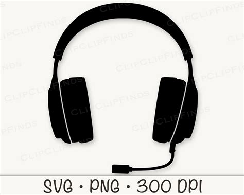 Gaming Headset Earphones SVG Vector Cut File and PNG - Etsy UK