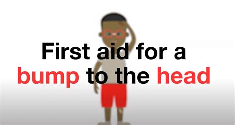 First aid for a bump to the head (for children) - www.globalfirstaidcentre.org