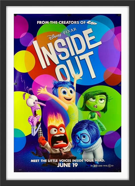 Inside Out - 2015 - Original Movie Poster - Art of the Movies