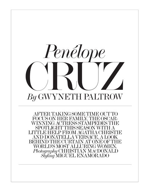 Penelope Cruz - Interview Magazine