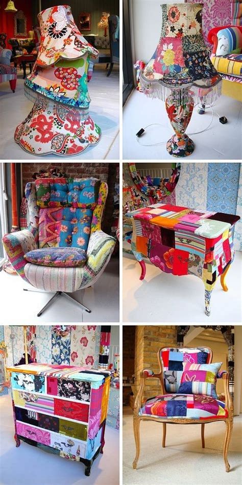 Insanely Smart Creative And Colorful Upcycling Furniture Projects | Patchwork furniture, Funky ...