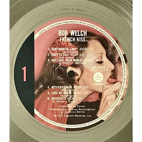 musicgoldmine.com - Bob Welch French Kiss 1978 CRIA Platinum Album Award – MusicGoldmine.com