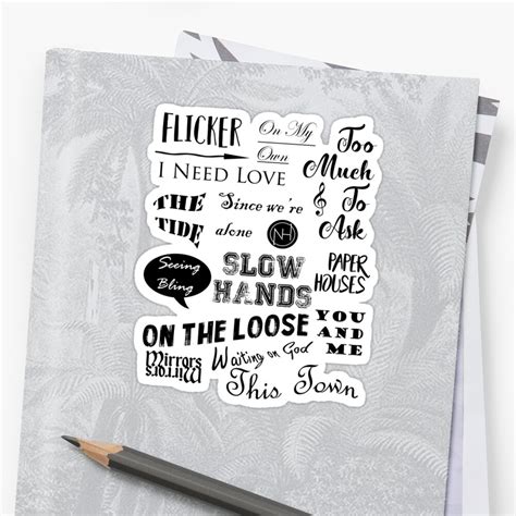 "Flicker Songs | Niall Horan" Sticker by LaurasPlace | Redbubble