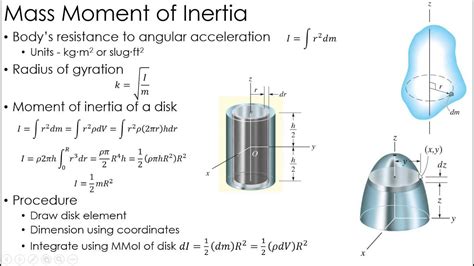 Statics Lecture: Mass Moment of Inertia - YouTube