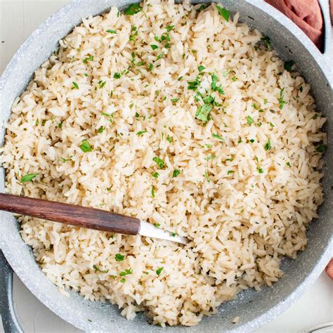 Seasoned Rice with Herbs and Garlic - Better than a boxed mix! | YellowBlissRoad.com