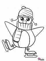 Printable Cute Penguin Coloring Pages sketch template