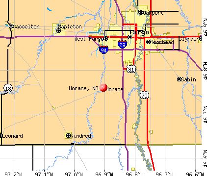 Horace, North Dakota (ND 58047) profile: population, maps, real estate, averages, homes ...