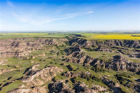 Aerial Photo | Drumheller Badlands