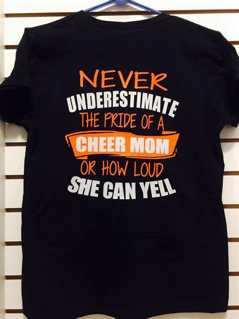 A personal favorite from my Etsy shop https://www.etsy.com/listing/473127537/cheer-mom-shirt ...