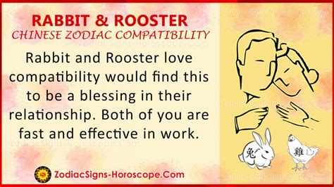 Rabbit and Rooster Chinese Zodiac Compatibility: Love and Relationship