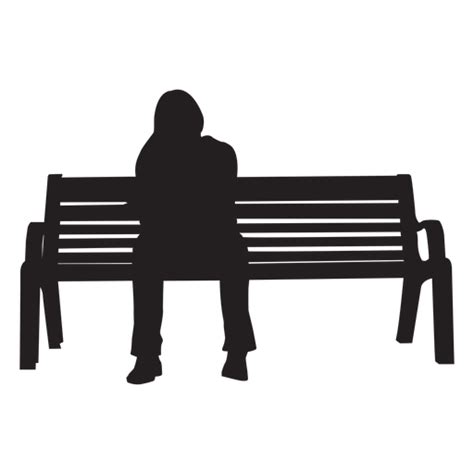 Man Sitting On Bench Silhouette PNG & SVG Design For T-Shirts