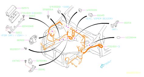 2021 subaru Outback Wiring Harness Center Bulkhead. MAIN, ROOM, FRONT, Electrical, AIRBAG ...