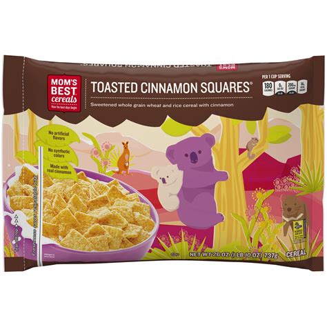 Mom's Best® Toasted Cinnamon Squares® Cereal 26 oz. Bag - Walmart.com