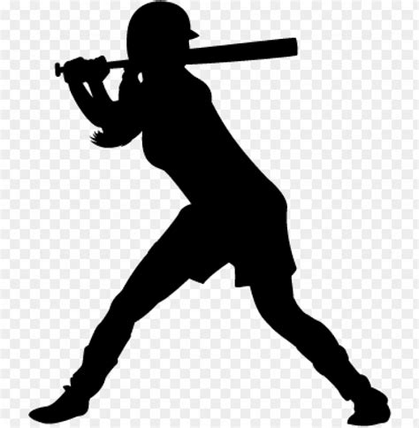 Browse And Download Softball Png Pictures - Softball Player Silhouette PNG Transparent With ...