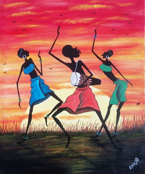 African dancing - Ranjo Arts - Paintings & Prints, Ethnic, Cultural, & Tribal, African, African ...