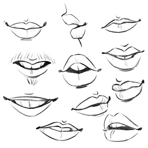 Cartoon Lips To Draw