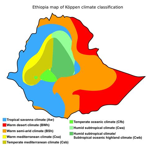 Land of Maps | Ethiopia, Tropical savanna climate, Climates