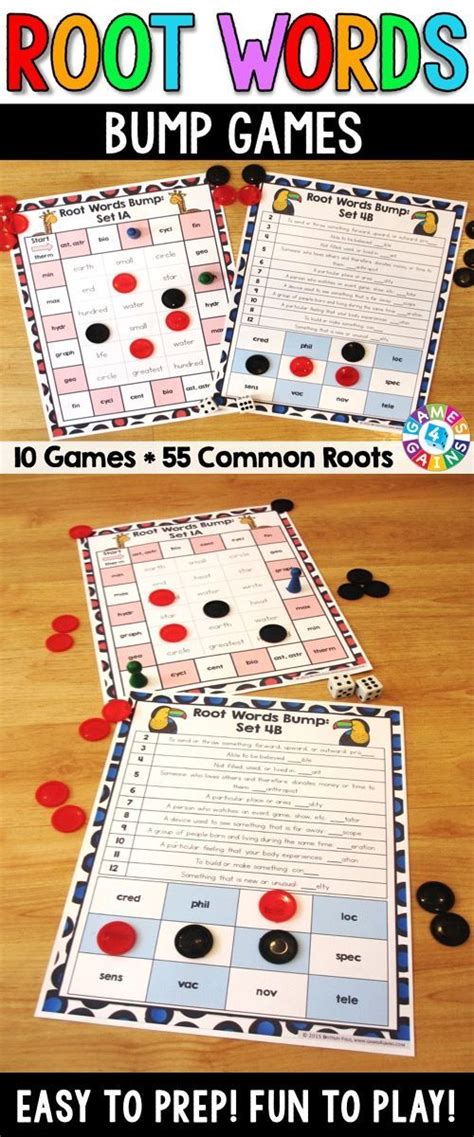 Greek and Latin Root Words Activities: Morphology Root Word Games for ...