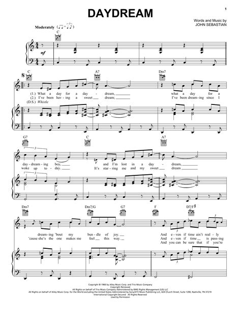 Daydream | Sheet Music Direct