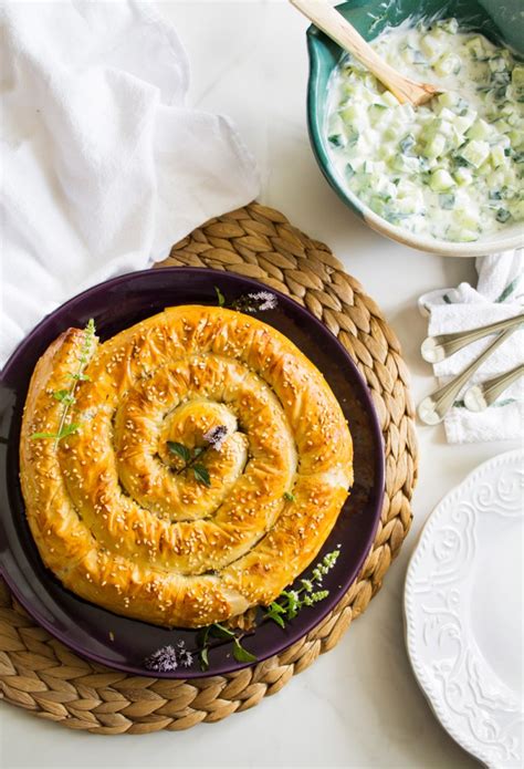 Spiced Burek with Cucumber Salad