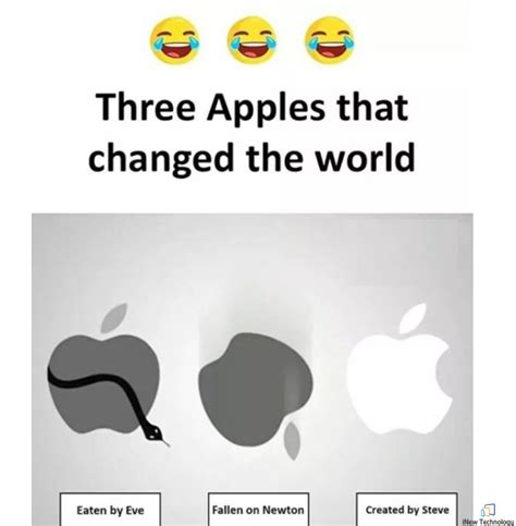 Three apples that changed our lives.!!! #Apple #DoYouKnow | Apple memes ...