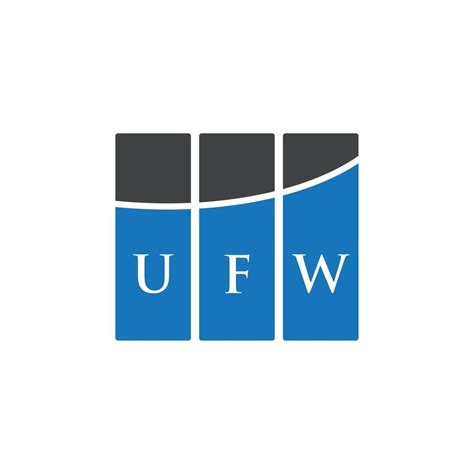 UFW letter logo design on white background. UFW creative initials letter logo concept. UFW ...