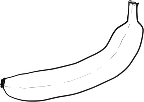 Clipart - Single line art Banana