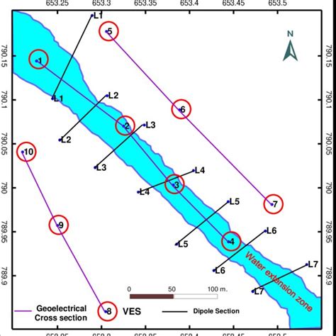 Fault zone as interpreted from the vertical electrical Soundings and ...