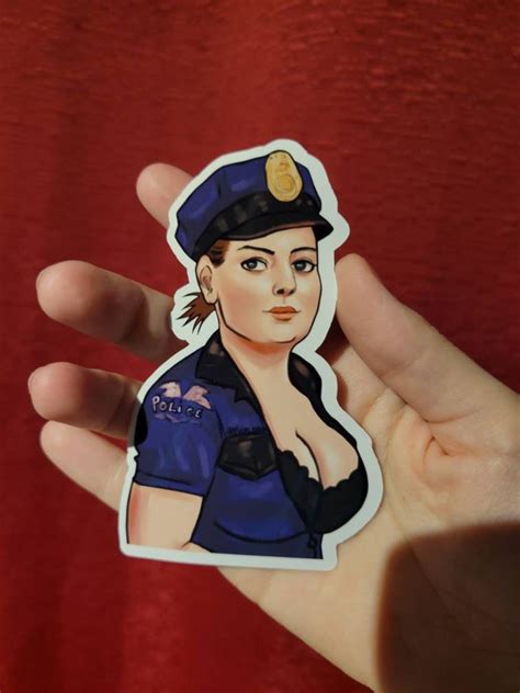 Dina Fox Superstore Cop Halloween Costume Glossy Vinyle STICKER Fun Sticker - Etsy