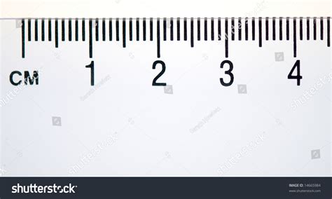 Ruler Closeup Showing 1 5 Cm Stock Photo 14665984 - Shutterstock