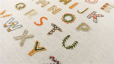 26 Hand Embroidery Letters for Beginners | Top Stitches In Hand Embroidery - YouTube