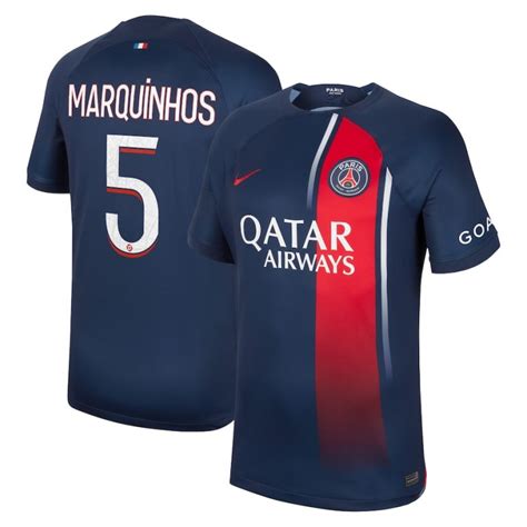 Maillot PSG Domicile 2023 2024 Marquinhos | Foot Soccer Pro